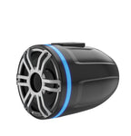Hertz HTX 8H S-FL-G HTX 8" 200W RMS 4-Ohm Marine Tower Horn-Loaded Compression Driver Speaker with RGB LED Lighting, Flat Mount, Sport Grey, Each (78049012)