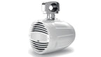 Hertz HTX 8 M-CL-TW.2 HTX 8" 100W RMS 4-Ohm Marine Tower Coaxial Speaker with RGB LED Lighting, Clamp Mount, Total White, Each (78049003)