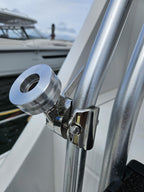 LocMarine LM-SMINI-RL 8640 Starlink Mini Coupling with Adjustable Stainless Steel Rail Mount Base Kit