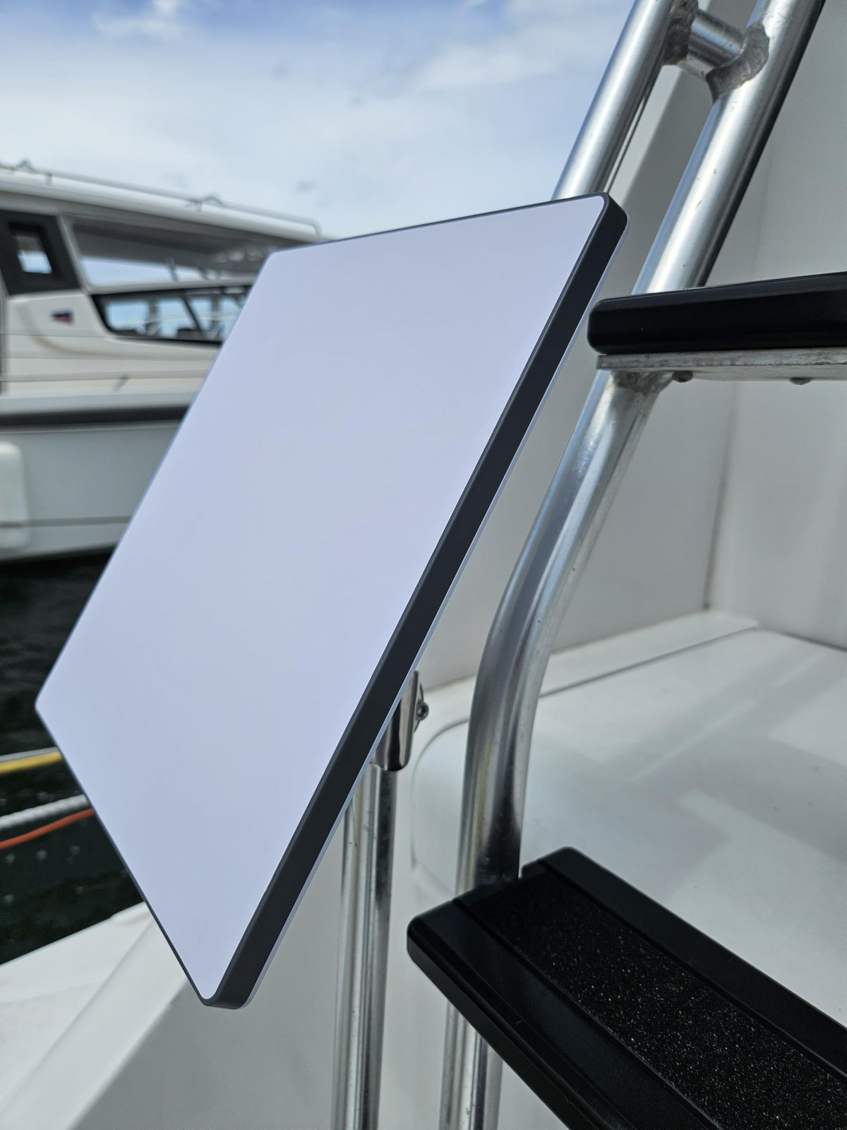 LocMarine LM-SMINI-RL 8640 Starlink Mini Coupling with Adjustable Stainless Steel Rail Mount Base Kit