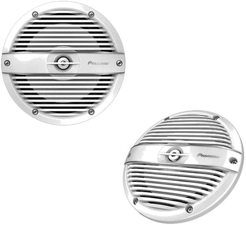 Pioneer Audio 7.7 Inch RGB LED Speakers-Classic White Grill - TS-ME770FC