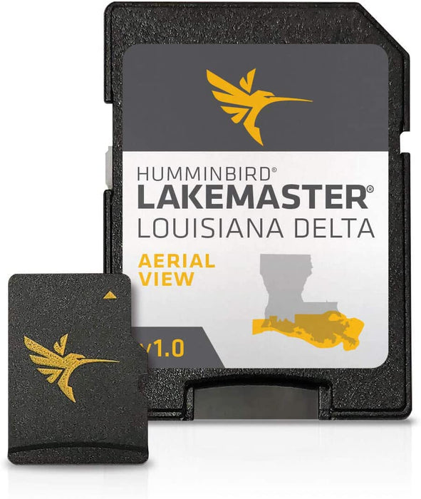 Humminbird 600050-1 LakeMaster Louisiana Delta Aerial View V1 Digital GPS Maps Micro Card