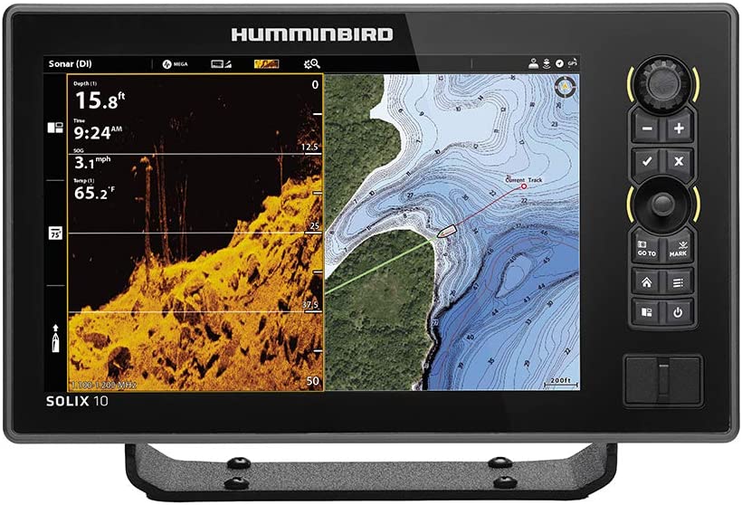 Humminbird SOLIX 10 G2 CHO Fish Finder with Chirp, MEGA DI+, GPS, and —