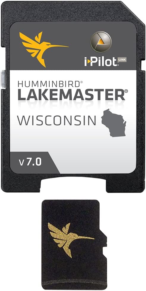Humminbird LakeMaster Wisconsin Edition Digital GPS Lake Maps, Micro S —
