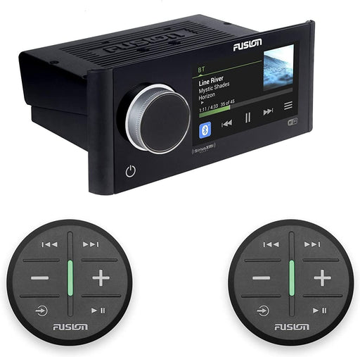Fusion MS-RA770 Apollo Touchscreen Marine Entertainment System with Two Wireless Remotes for Dual Zones - Black