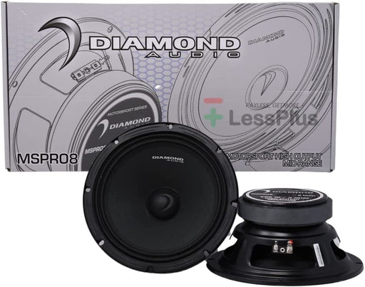 Diamond Audio High Output 8 Pro Speakers, 8 Inch Midrange Speakers, Motorcycle Speakers, Car Audio Speakers, 8 Inch Speakers