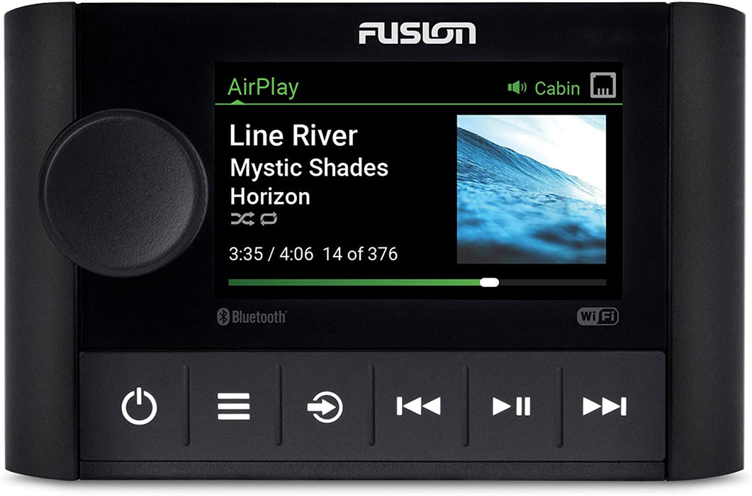 Fusion Apollo SRX400, Marine Zone Stereo with Built-in Wi-Fi, a Garmin Brand